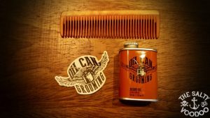 Oil Can Grooming, wilde Beeren und Leder in Blech