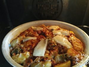 Rezept: Würziger Kartoffel-Hackfleisch Auflauf mit Kapern