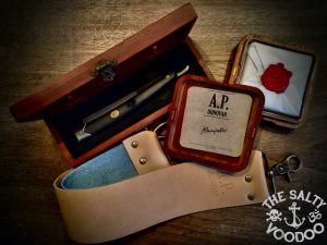 A.P. Donovan, Streichriemen, Rasierseife und Rasiermesser