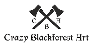 crazy blackforest art logo